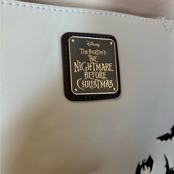 Disney Loungefly NBC Nightmare Before Christmas Jack Sally Zero Tote Bag Purse - Picture 12 of 14